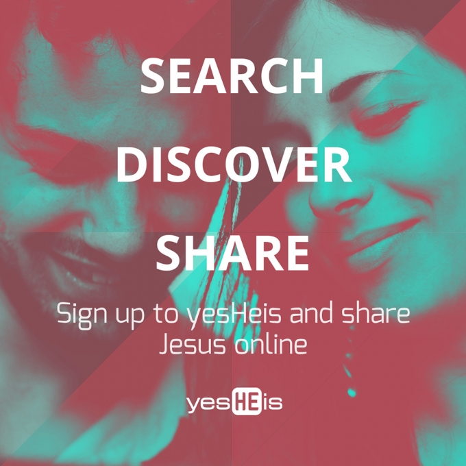 YesHeIs Advert - Portuguese image